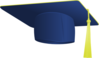 Blue Graduation Cap Clip Art